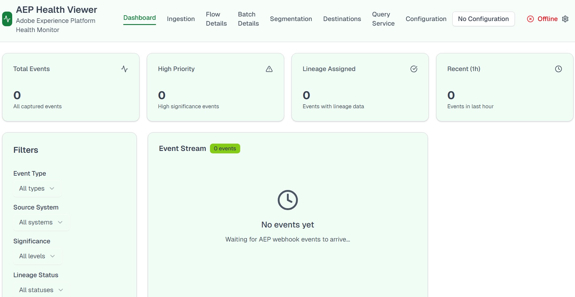 AEP Monitor Dashboard